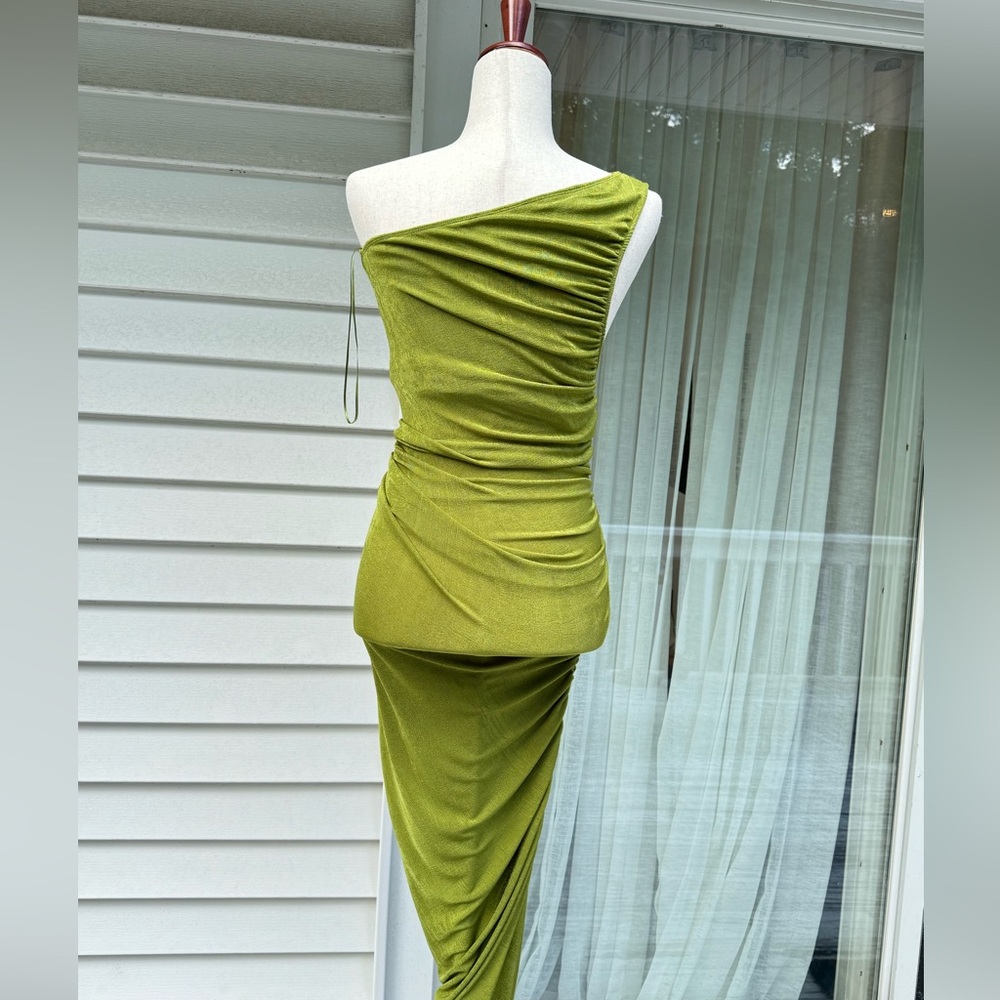 Princess Polly LIONESS THE GODDESS MIDI DRESS GREEN |Size XXS‎ - Picture 4 of 6